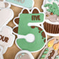 DINO Five Cookie Cutter & Stamp