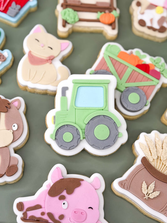Tractor Cookie Cutter & Stamp