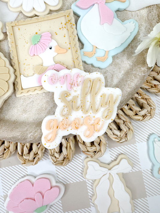 One Silly Goose Cookie Cutter & Stamp