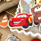 Happy Red Racing Car Cookie Cutter & Stamp
