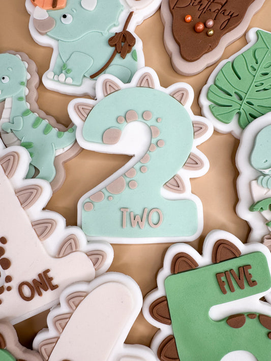 DINO Two Cookie Cutter & Stamp