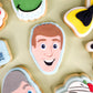 Red Simon Cookie Cutter & Stamp