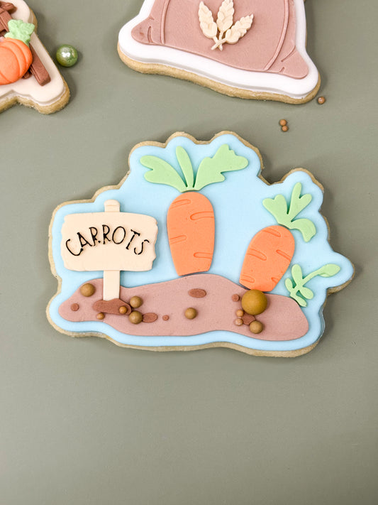 Crop Of Carrots Cookie Cutter & Stamp