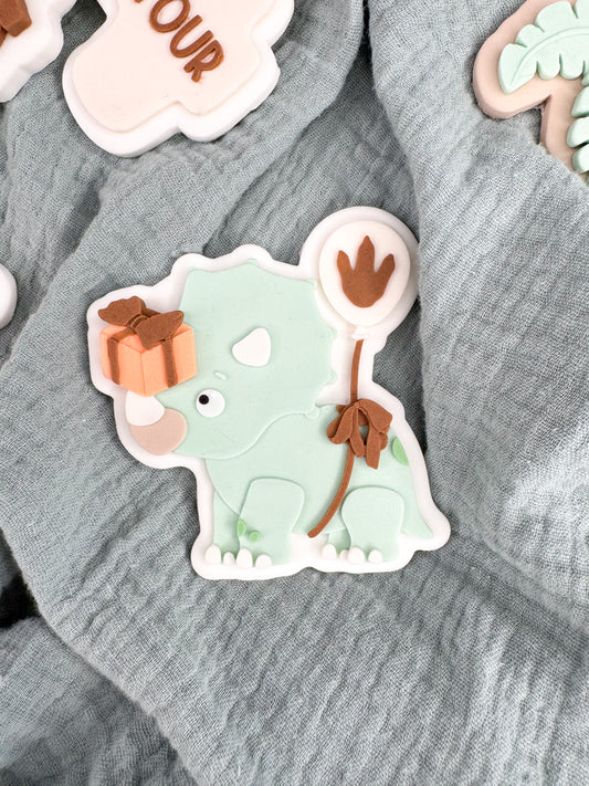 Triceratops Cookie Cutter & Stamp