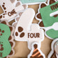 DINO Four Cookie Cutter & Stamp