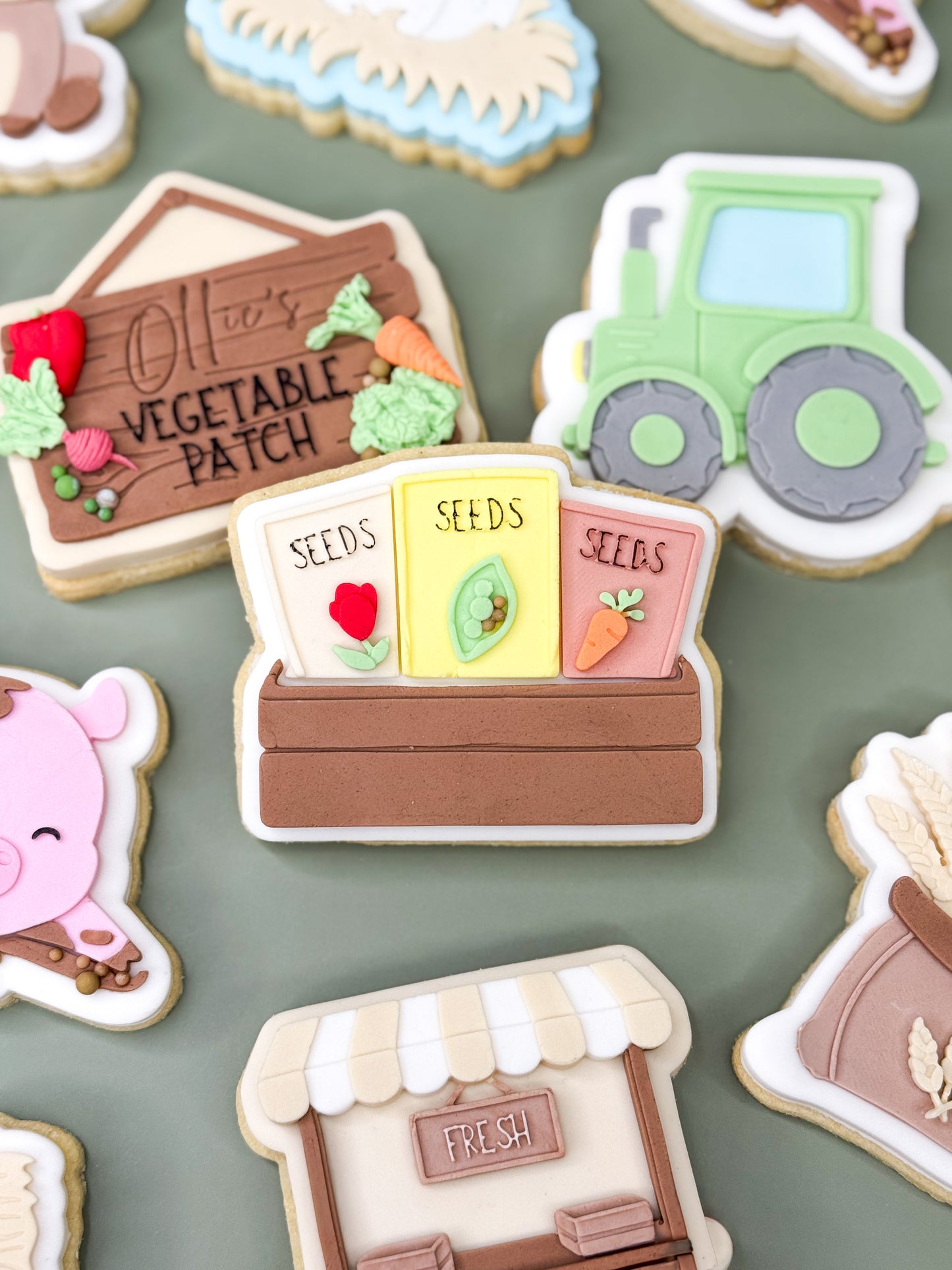 Crate Of Seeds Cookie Cutter & Stamp
