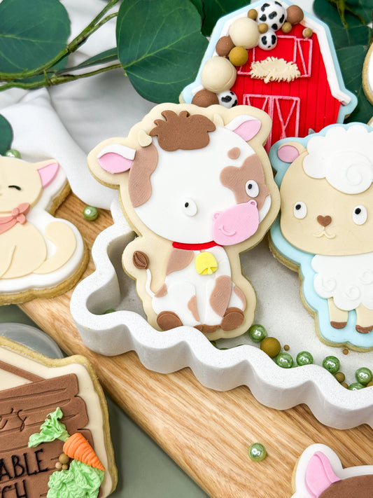 Cow Cookie Cutter & Stamp Digital STL File