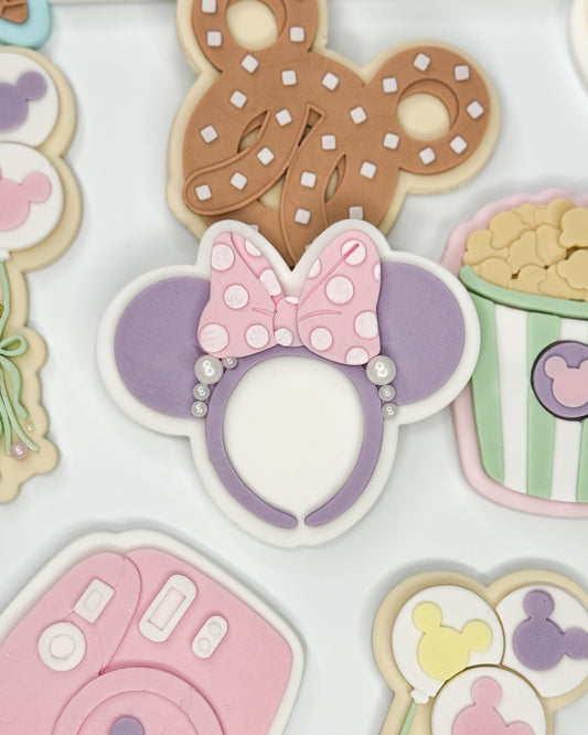 Girl Mouse Headband Cookie Cutter & Stamp