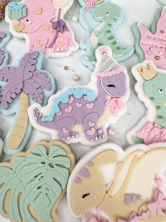 Heart Stegosaurus Cookie Cutter & Stamp