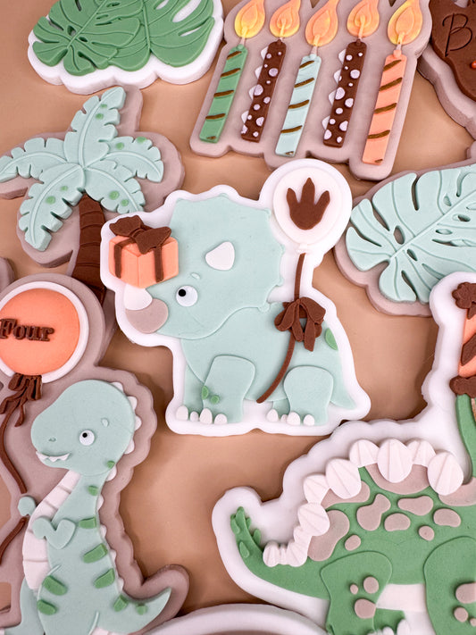 Triceratops Cookie Cutter & Stamp