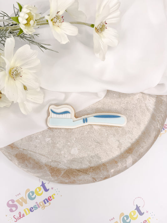 Toothbrush Cookie Cutter & Stamp