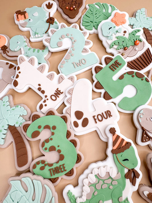 DINO Two Cookie Cutter & Stamp