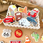 Happy Tow Truck Cookie Cutter & Stamp