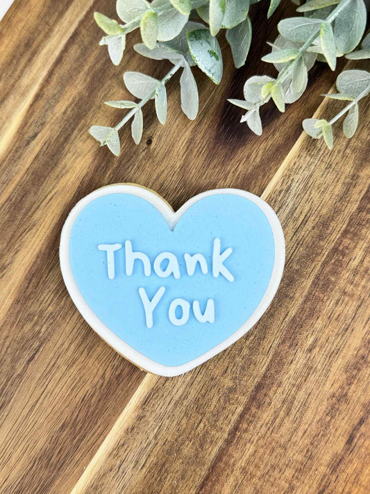 Thank You Heart Cookie Cutter & Stamp