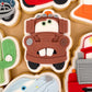 Happy Tow Truck Cookie Cutter & Stamp