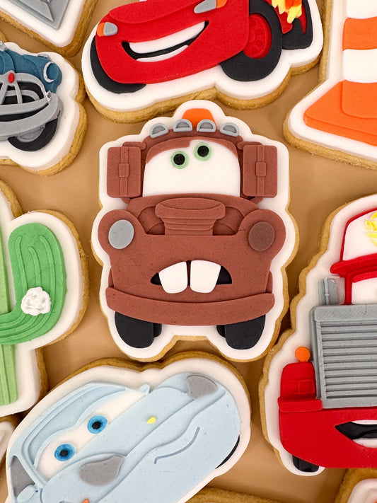 Happy Tow Truck Cookie Cutter & Stamp