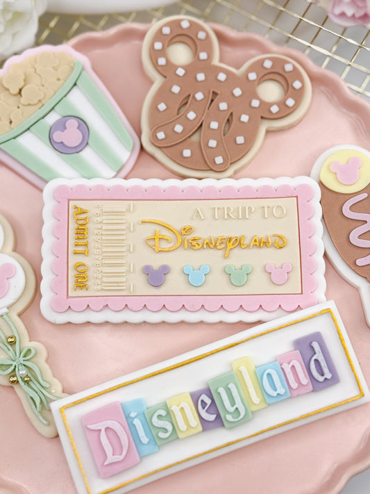 Character Entrance Ticket Cookie Cutter & Stamp