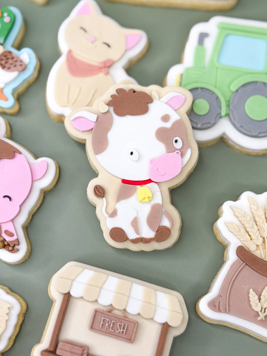 Cow Cookie Cutter & Stamp Digital STL File