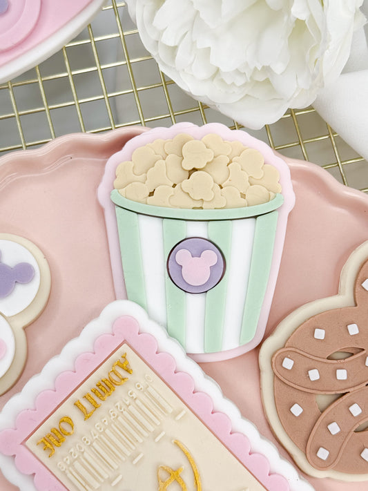 Mouse Popcorn Cookie Cutter & Stamp
