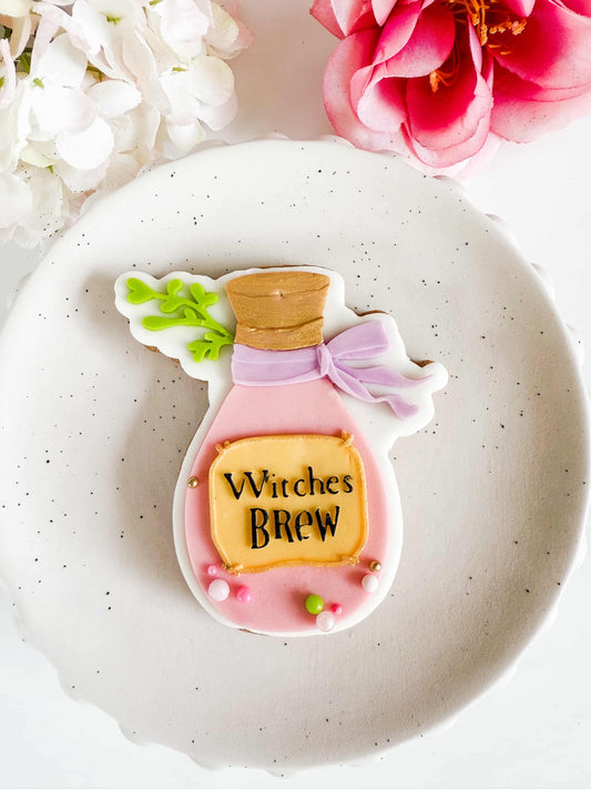 Witches Brew Cookie Cutter & Stamp STL File