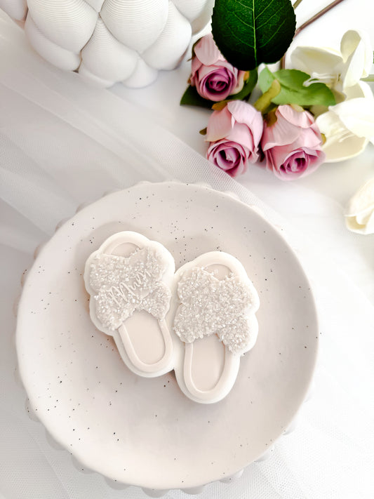 Mum's Fluffy Slippers Cookie Cutter & Stamp