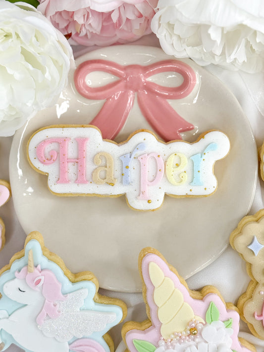 Custom Name Cookie Cutter & Stamp