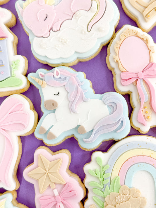 Sleepy Unicorn Cookie Cutter & Stamp