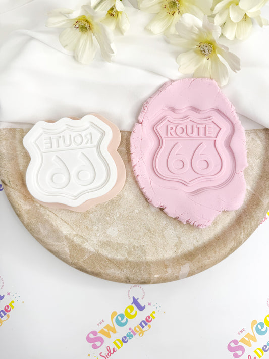 Route 66 Cookie Cutter & Stamp