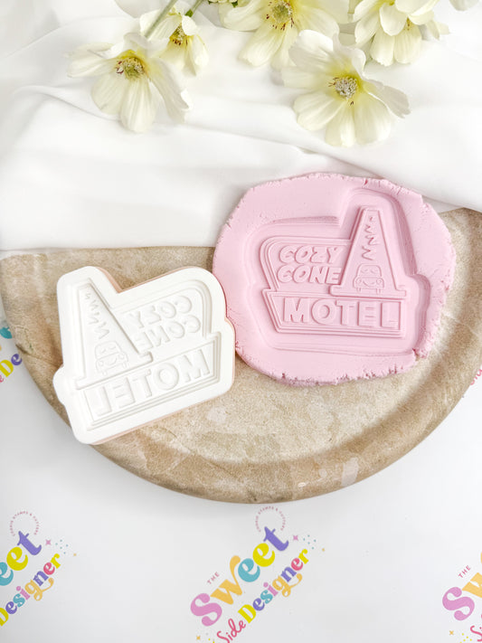 Happy Cone Motel Cookie Cutter & Stamp