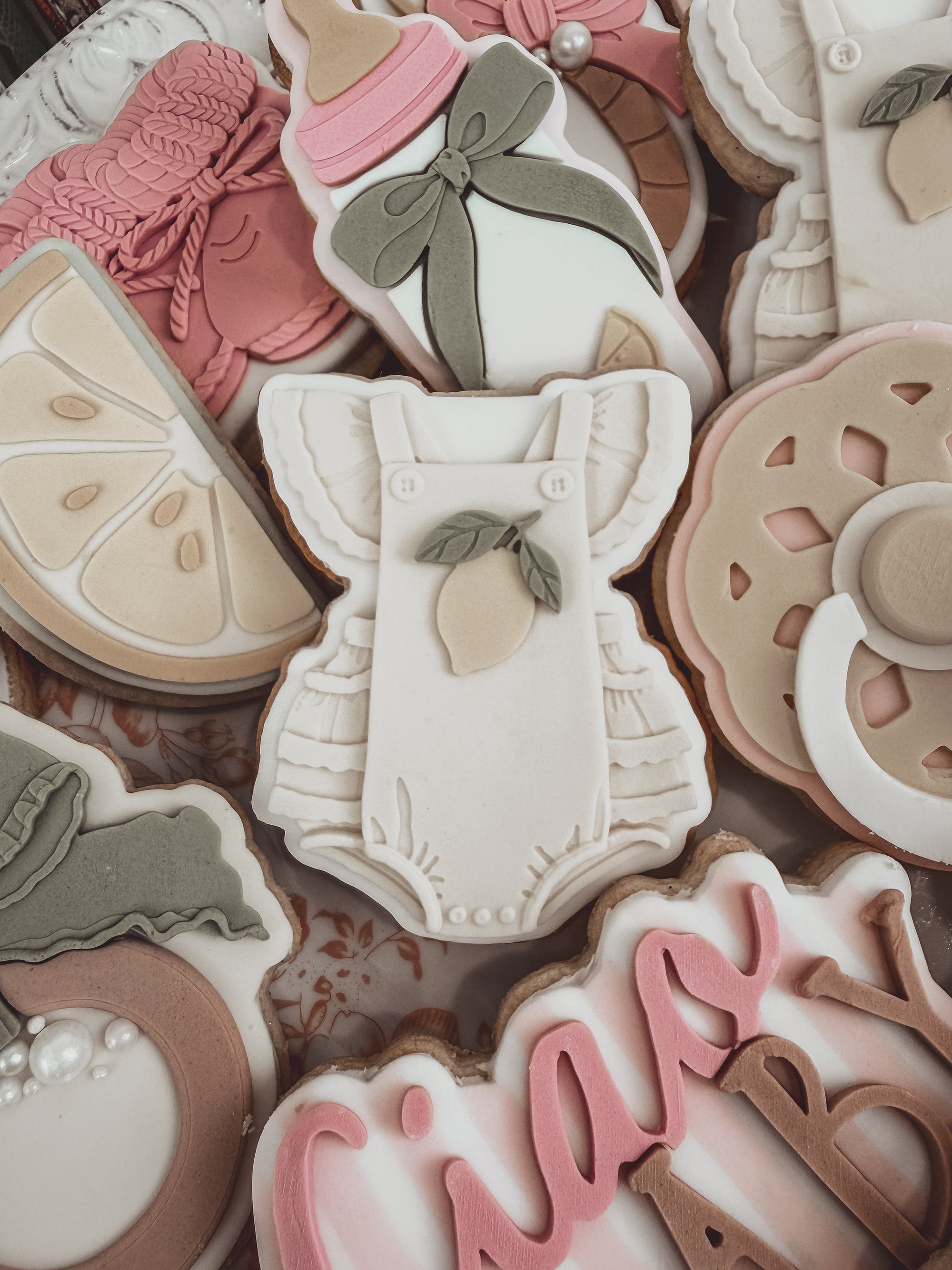 Lemon Frilly Baby Romper Cookie Cutter &amp; Stamp