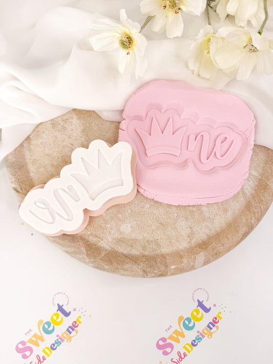 Crown ONE Cookie Cutter & Stamp