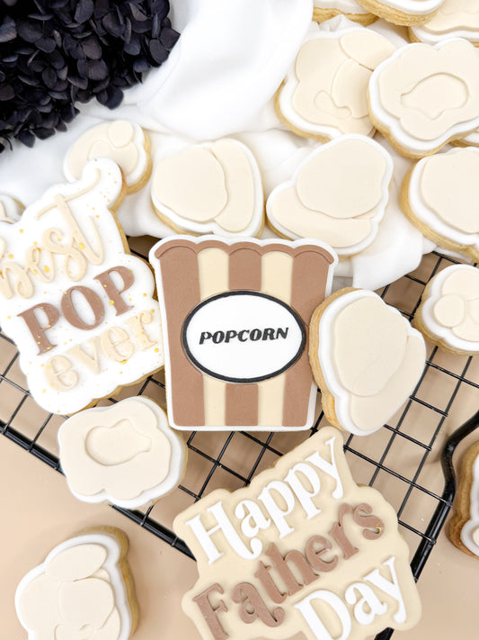 Popcorn Bucket Cookie Cutter & Stamp