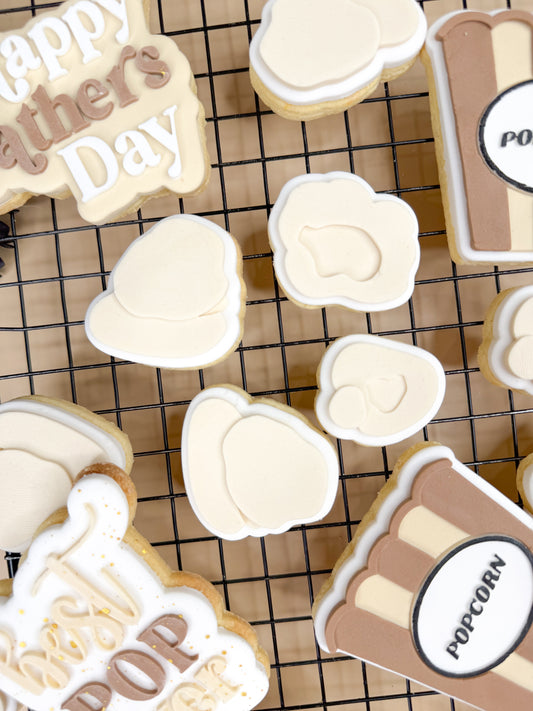 Popcorn Pieces Cookie Cutter & Stamp