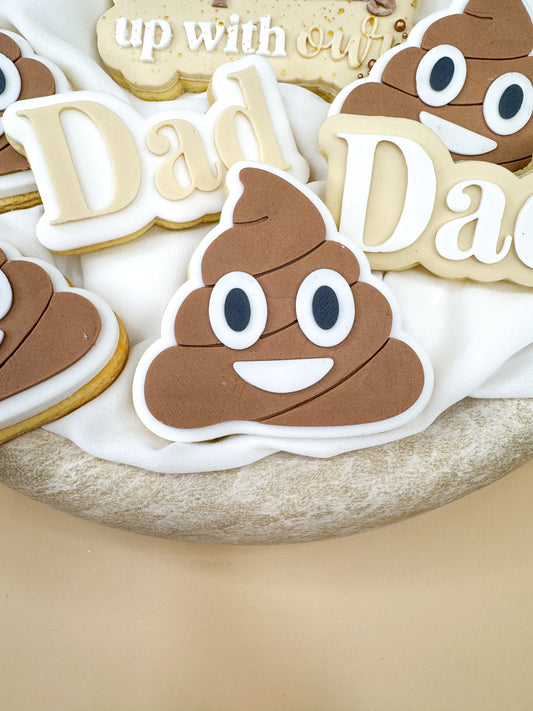 Poop Emoji Cookie Cutter & Stamp