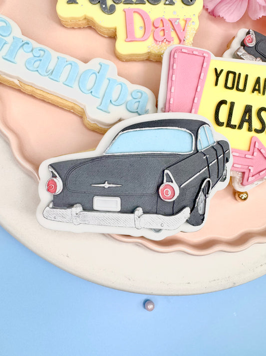 Retro Car Cookie Cutter & Stamp