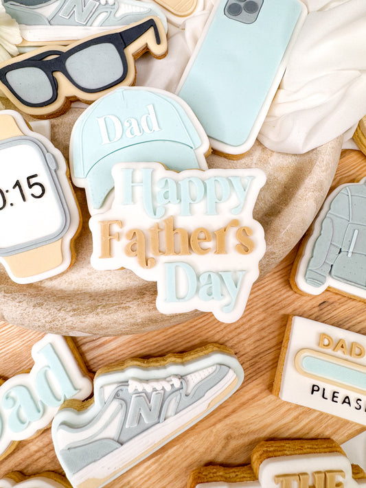 Happy Fathers Day Cookie Cutter & Stamp