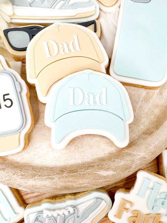 DAD Baseball Cap Cookie Cutter & Stamp