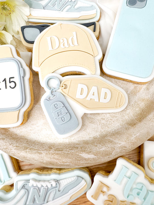 Dad Car Keys Cookie Cutter & Stamp