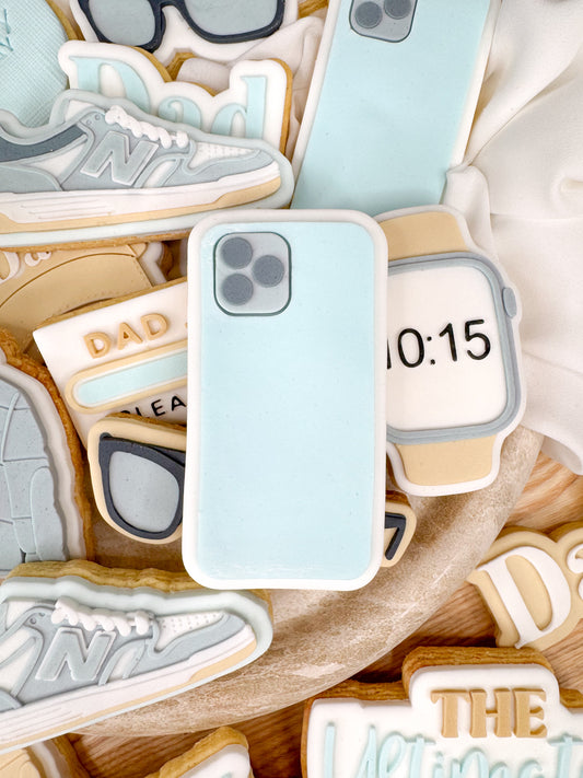 Mobile Phone Cookie Cutter & Stamp