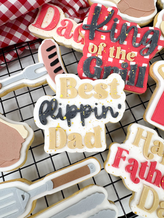 Best Flippin' Dad Cookie Cutter & Stamp