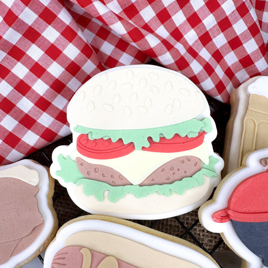 Burger Cookie Cutter & Stamp