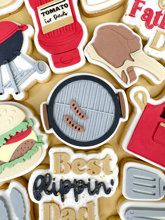 BBQ Grill Hotplate Cookie Cutter & Stamp