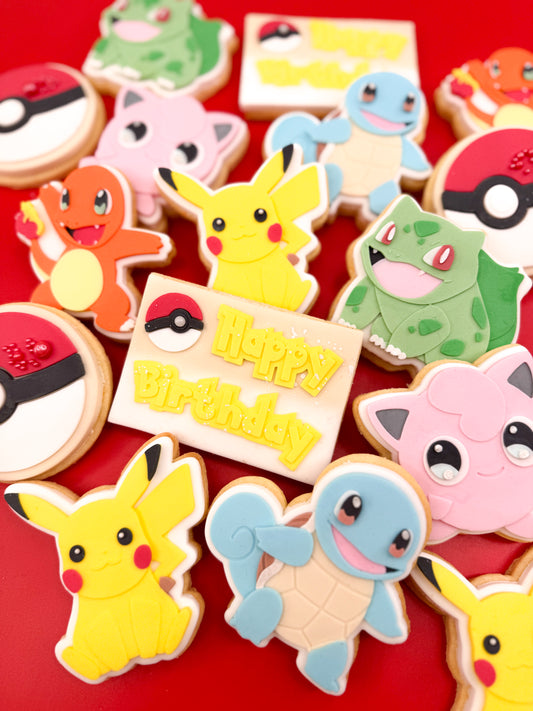 Happy Birthday (Monster Theme) Cookie Cutter & Stamp