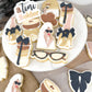 Hand Holding Bow Heels Cookie Cutter & Stamp