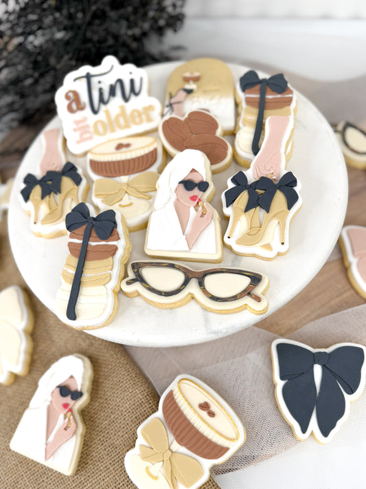 Hand Holding Bow Heels Cookie Cutter & Stamp