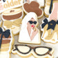 Woman In Robe Applying Lipstick Cookie Cutter & Stamp