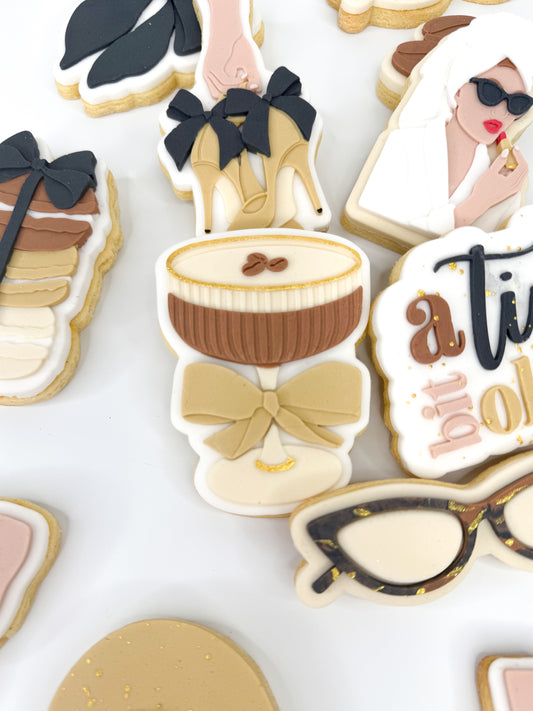 Espresso Martini With Bow Cookie Cutter & Stamp