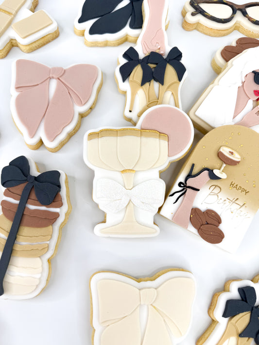 Scalloped Cocktail Glass Cookie Cutter & Stamp
