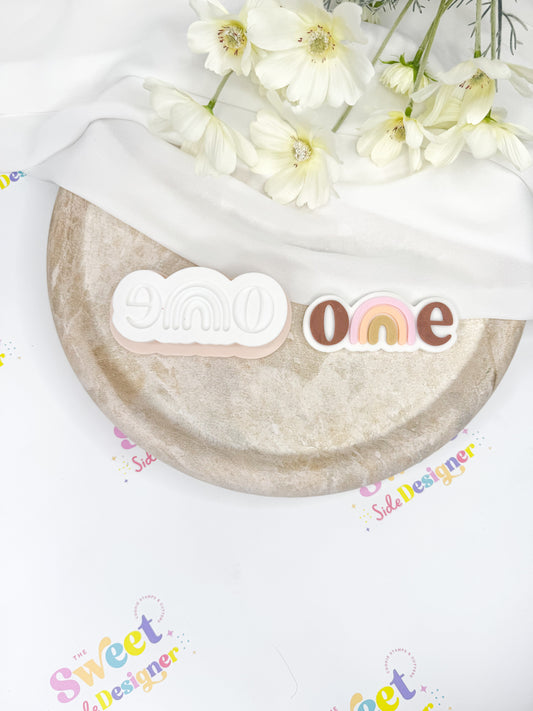 Rainbow ONE Cookie Cutter & Stamp