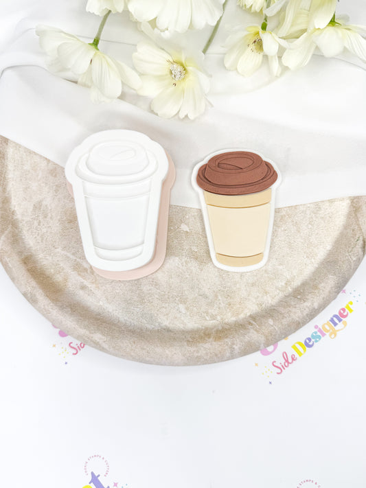 Plain Coffee Cup Cookie Cutter & Stamp